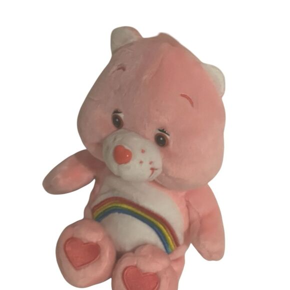 CARE BEARS CHEER BEAR PINK RAINBOW STUFFED ANIMAL PLUSH 8” TOY 2002 - Picture 13 of 14